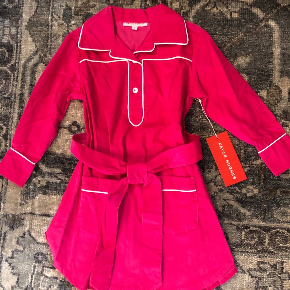 Kayce Hughes - NWT pink cord dress Size 3